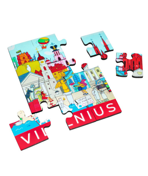 Magnetas dėlionė Vilniaus miesto panorama